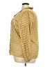 Selene Sport 100% Polyester Metallic Gold Long Sleeve Blouse Size 2X - photo 5