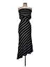 Snap Stripes Black Casual Dress Size M - photo 1