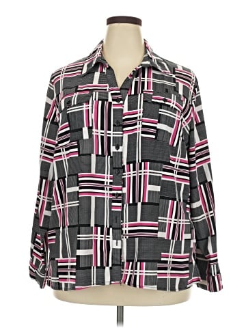 NY Collection Long Sleeve Blouse (view 1)