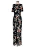 Slate & Willow Floral Black Jumpsuit Size 6 - photo 2