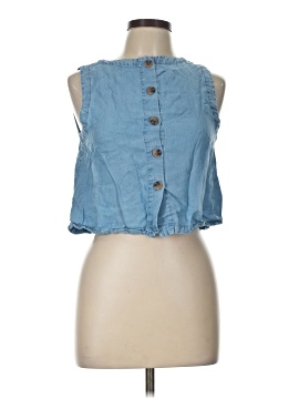Blu Pepper Sleeveless Button Down Shirt
