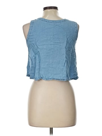 Blu Pepper Sleeveless Button-Down Shirt (view 2)