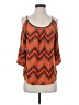 Glam Orange 3/4 Sleeve Top Size S - photo 1