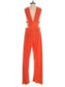 Assorted Brands Solid Orange Jumpsuit Size M - photo 2