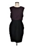 Ann Taylor LOFT 100% Polyester Color Block Black Cocktail Dress Size 8 (petite) - photo 1