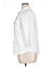 Lands' End 100% Cotton Solid Ivory 3/4 Sleeve Button-Down Shirt Size 14 - 16 - photo 5