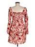 Old Navy 100% Rayon Floral Red Cocktail Dress Size M - photo 2
