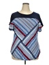 Perseption Concept Blue Short Sleeve Top Size 2X - photo 1