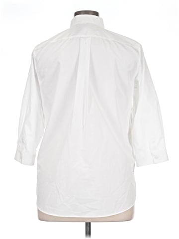 Lands' End 3/4 Sleeve Button-Down Shirt (view 2)