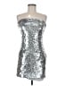 Superdry Metallic Silver Cocktail Dress Size 6 - photo 1