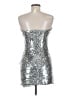 Superdry Metallic Silver Cocktail Dress Size 6 - photo 2