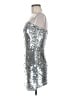 Superdry Metallic Silver Cocktail Dress Size 6 - photo 5