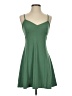 Forever 21 Solid Green Casual Dress Size S - photo 1