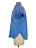 J.Crew 100% Cotton Blue Short Sleeve Button-Down Shirt Size 2 - photo 5