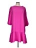 DKNY 100% Polyester Solid Pink Casual Dress Size 12 - photo 1