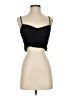 Topshop 100% Elastic Black Sleeveless Top Size 4 - photo 1