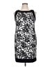 AB Studio Graphic Black Casual Dress Size 14 - photo 1