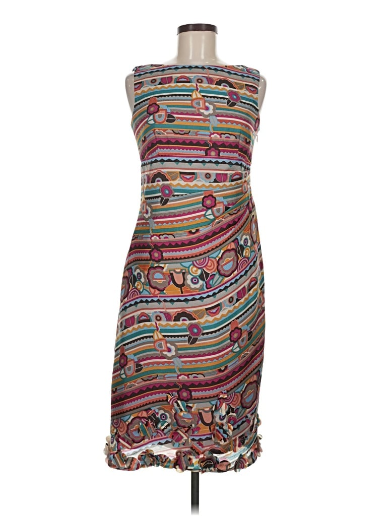 Pre-owned Kay Unger Casual Dress In Brown