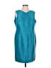 Talbots Teal Cocktail Dress Size 16 - photo 1