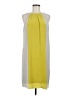 Taylor 100% Silk Color Block Yellow Casual Dress Size 8 - photo 1