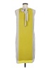 Taylor 100% Silk Color Block Yellow Casual Dress Size 8 - photo 2