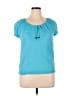 Old Navy 100% Cotton Teal Short Sleeve Top Size L - photo 1