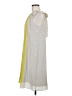 Taylor 100% Silk Color Block Yellow Casual Dress Size 8 - photo 5