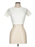 Forever 21 Ivory Short Sleeve Turtleneck Size L - photo 1