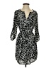 Renee C. 100% Polyester Animal Print Black Casual Dress Size S - photo 1