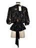 Joie 100% Polyester Black 3/4 Sleeve Blouse Size S - photo 2