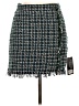 Le Lis 100% Polyester Tweed Green Casual Skirt Size L - photo 1