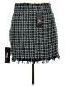 Le Lis 100% Polyester Tweed Green Casual Skirt Size L - photo 2