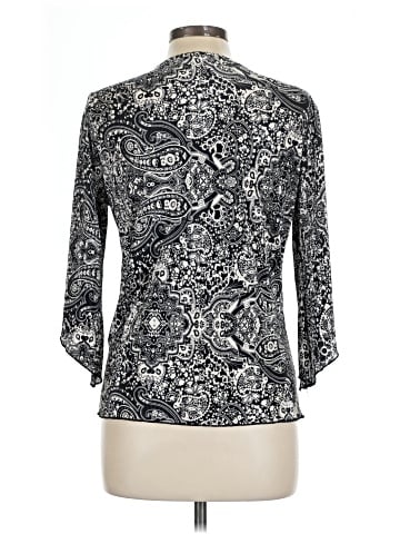 Brittany Black 3/4 Sleeve Blouse (view 2)