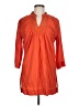 Talbots 100% Cotton Orange 3/4 Sleeve Blouse Size M - photo 1