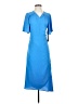 Halogen 100% Polyester Blue Casual Dress Size S - photo 1