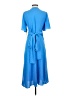 Halogen 100% Polyester Blue Casual Dress Size S - photo 2