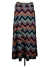 Donna Moore Chevron-herringbone Teal Casual Skirt One size - photo 1