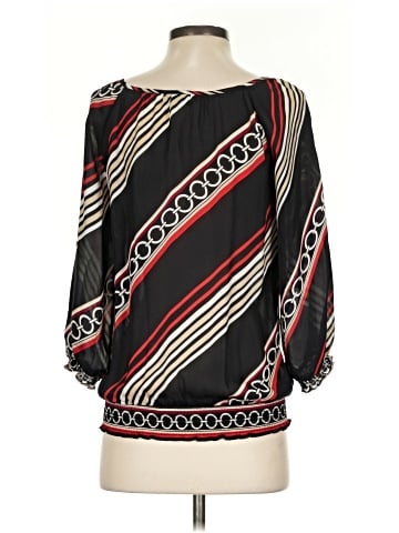 White House Black Market 3/4 Sleeve Silk Top (view 2)