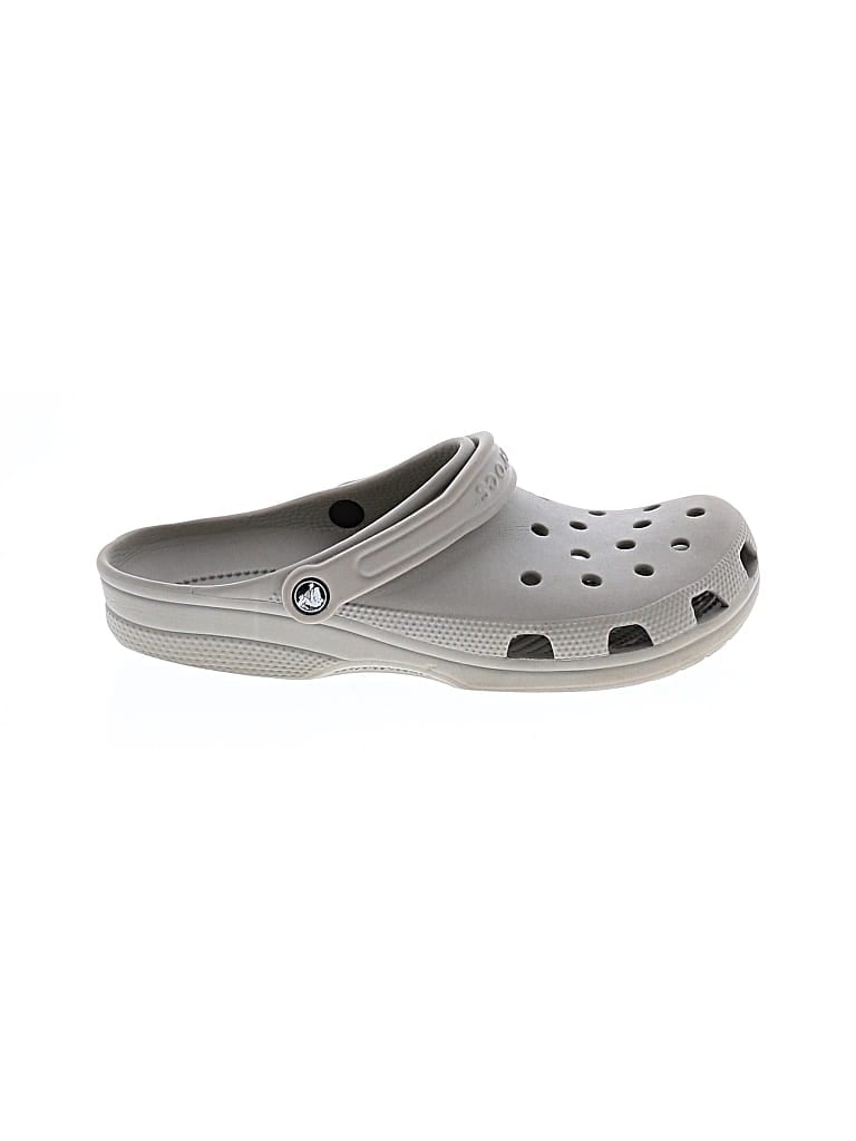 Pre-owned Crocs Mule/clog In Gray