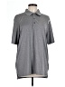 Reebok 100% Polyester Gray Short Sleeve Polo Size L - photo 1