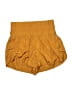 FP Movement 100% Polyamide Solid Gold Shorts Size L - photo 1