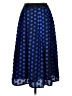 J.Crew 100% Cotton Polka Dots Blue Formal Skirt Size 0 - photo 1