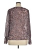 Apostrophe 100% Polyester Brown Long Sleeve Blouse Size 14 - photo 2