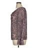 Apostrophe 100% Polyester Brown Long Sleeve Blouse Size 14 - photo 5