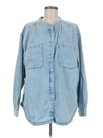 Aerie Long Sleeve Button-Down Shirt (view 1)