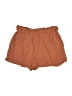 Double Zero Solid Brown Shorts Size L - photo 2