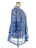 Roaman's 100% Rayon Blue Long Sleeve Blouse Size 30 - photo 4