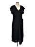 Zara Solid Black Casual Dress Size L - photo 1