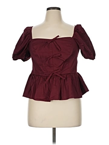 Francesca's Short Sleeve Blouse (view 1)