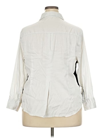 Universal Standard 3/4 Sleeve Button-Down Shirt (view 2)